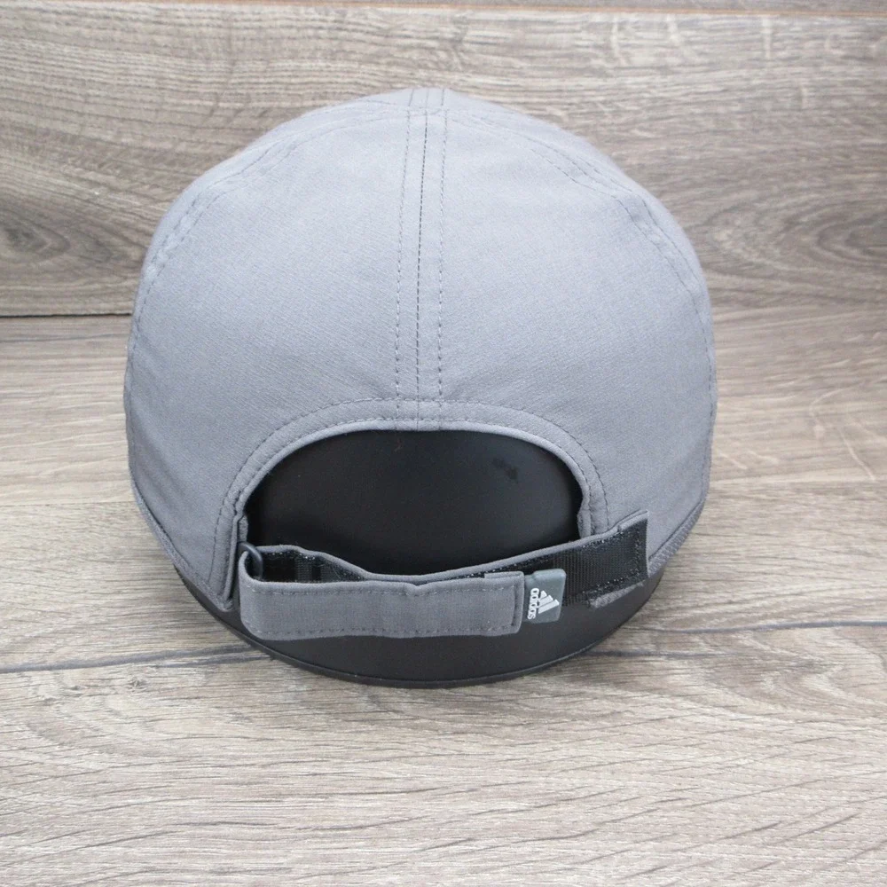Adidas Hat Cap Womens Strap Back Gray Aeroready Running Athletic Training Gym